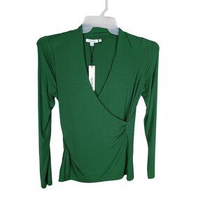 Chico's Green Wrap Blouse